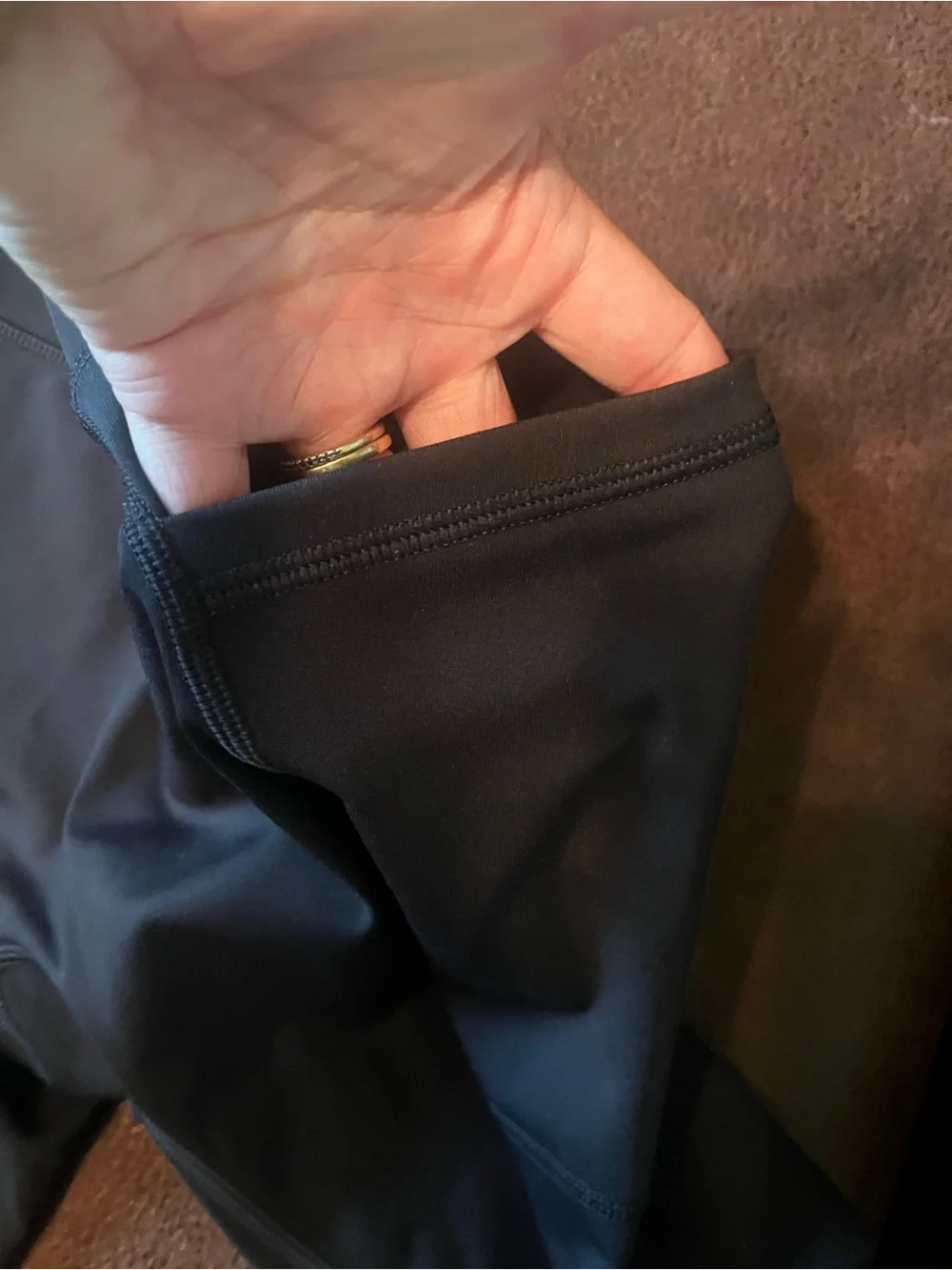 aerie High-Waist Black Biker Shorts with Side Pockets